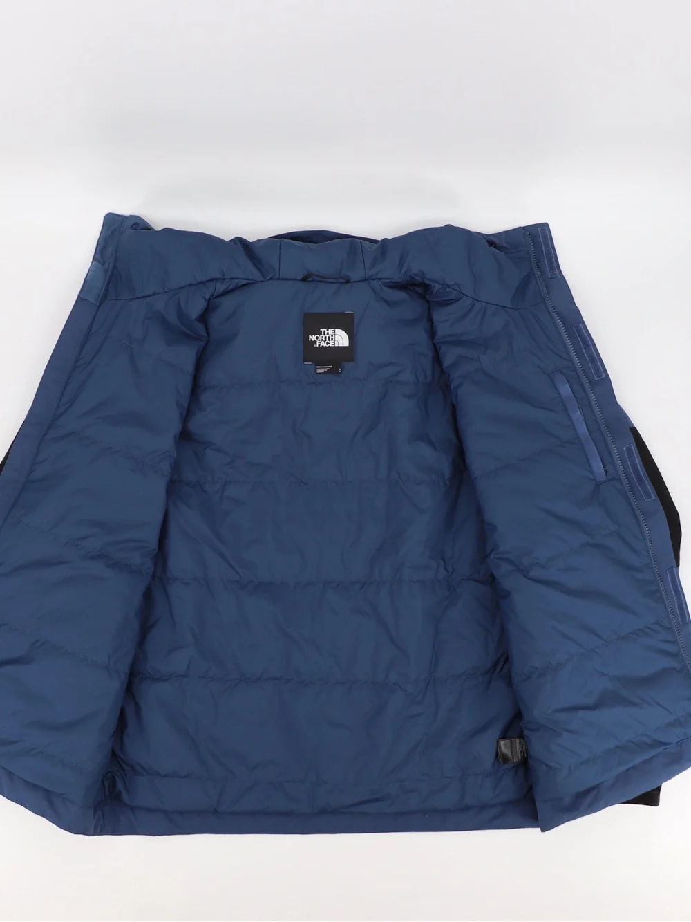 New The North Face Men’s Medium Cypress Insulated Parka Blue Black Authentic
